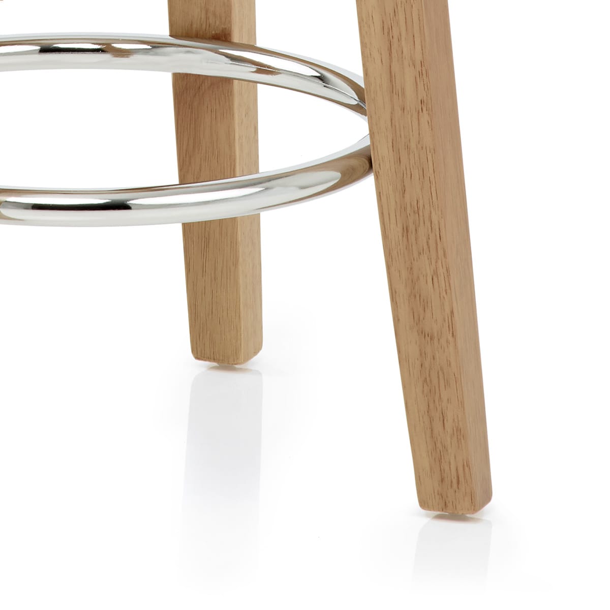 Sgabello Ecopelle Rovere - Ikon Nero
