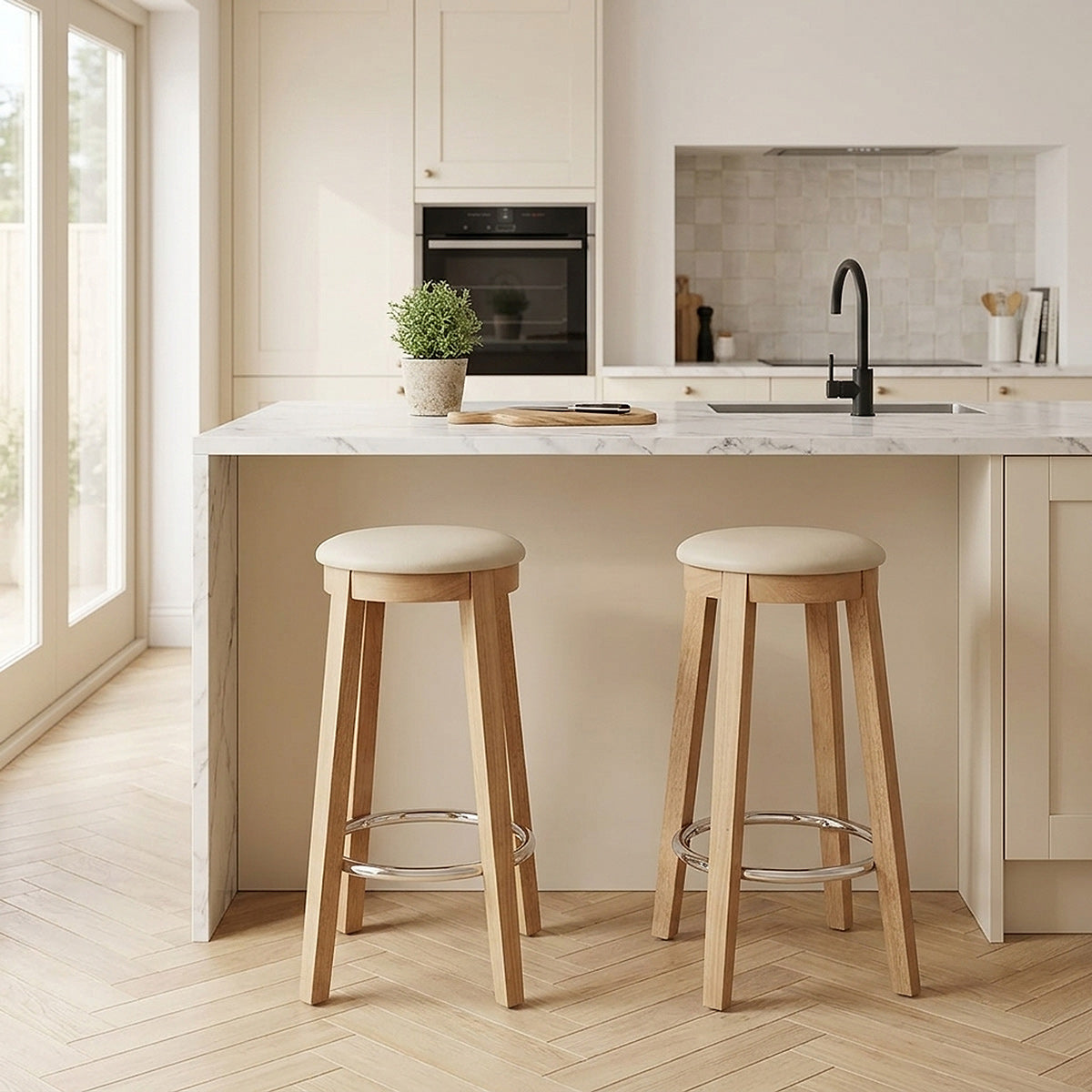 Küchenhocker Eiche - Ikon Beige