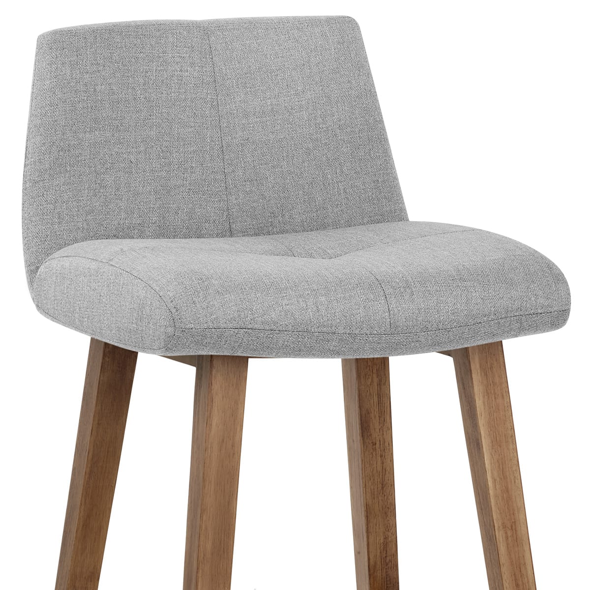 Barhocker Stoff Holz - Impulse Grau