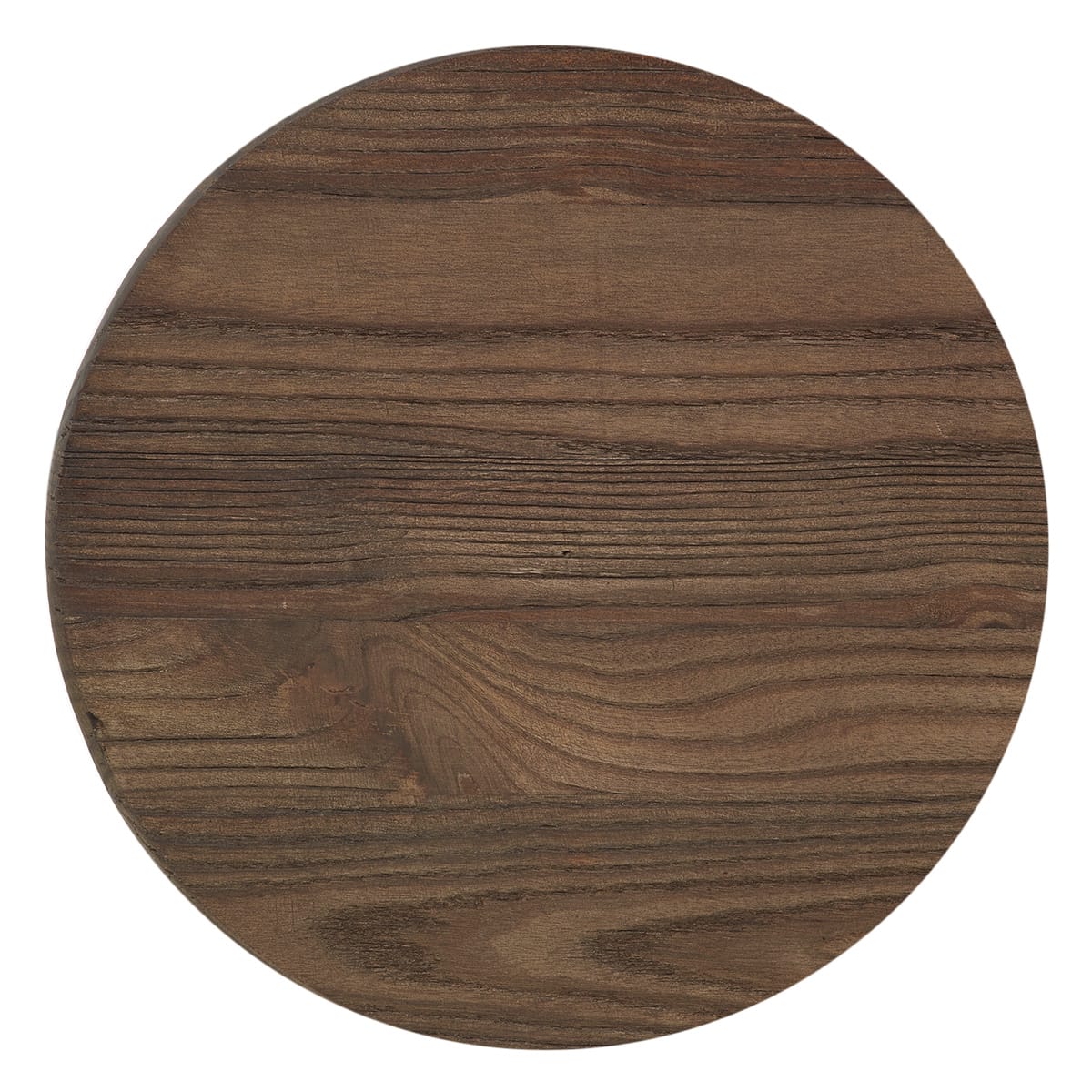 Barhocker - Dunkler Holzsitz - Industrial Turner Holz