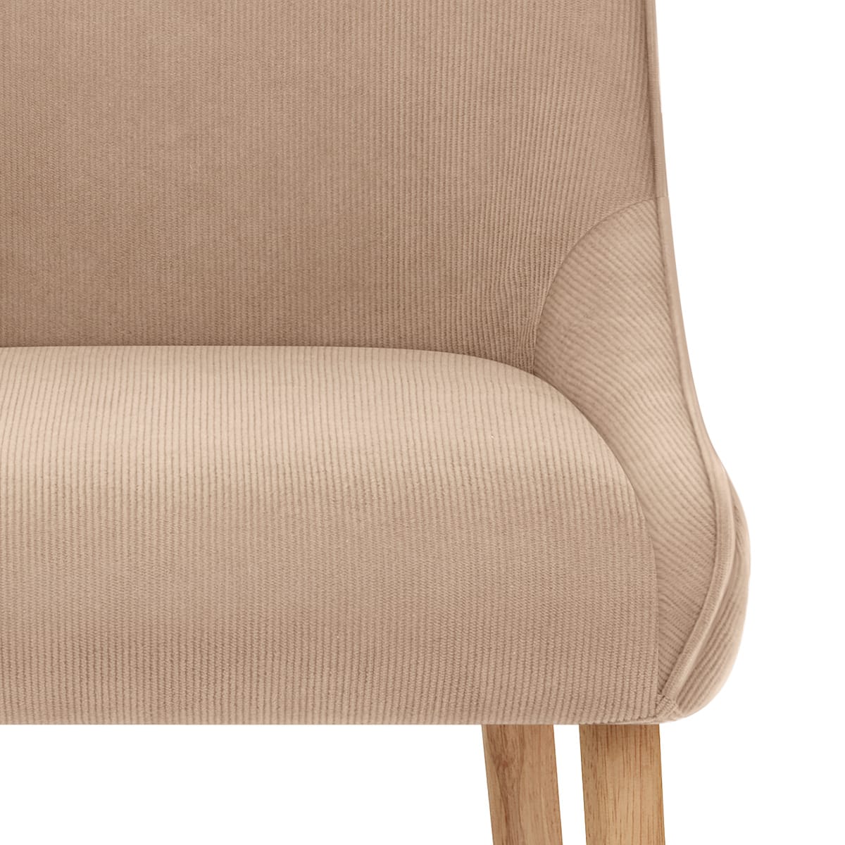 Holz Stoffstuhl - Isabella Beige