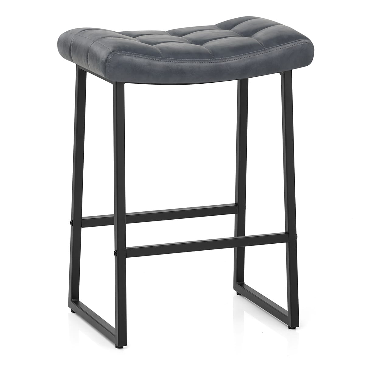 Sgabello Ecopelle Anticata - Jago Blu