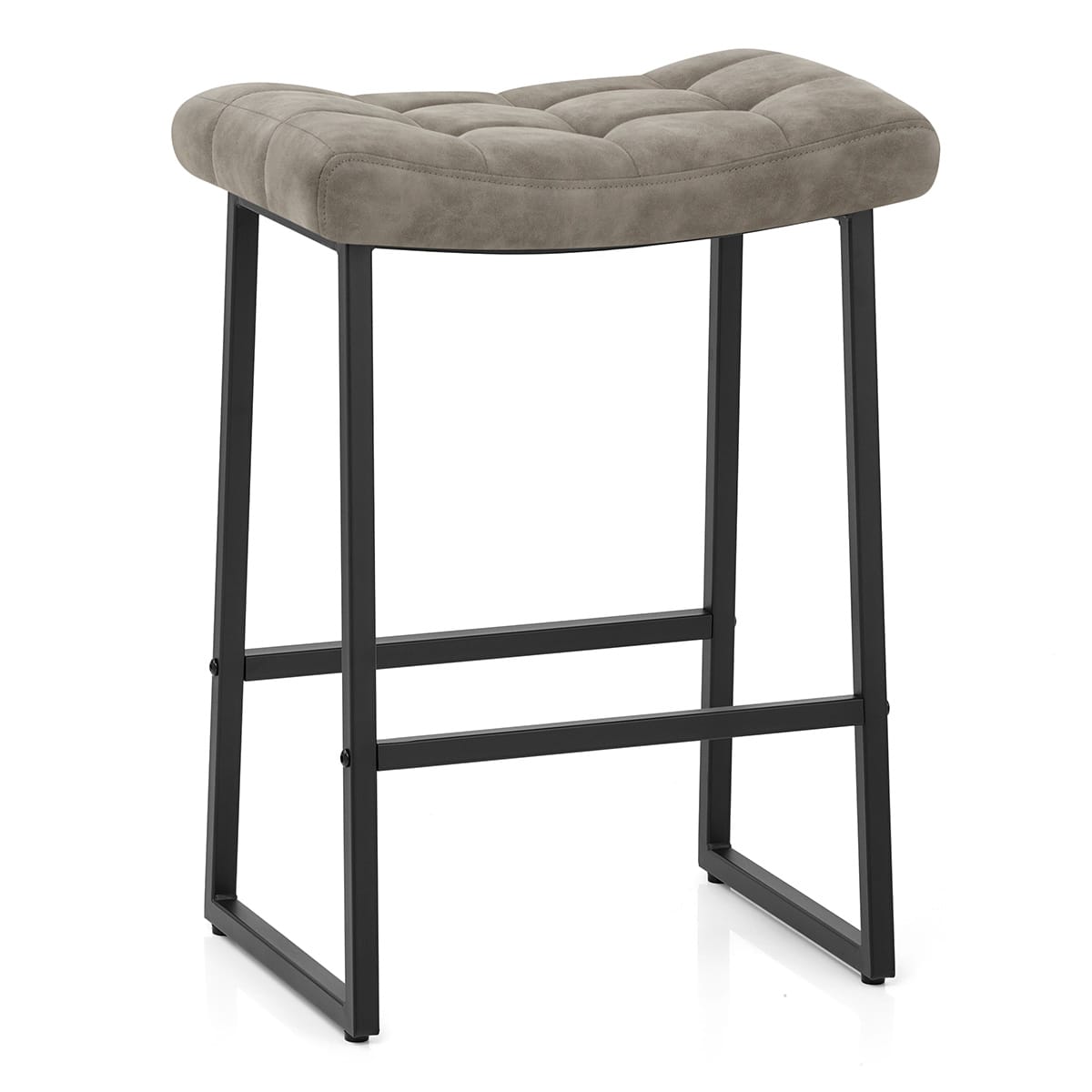 Kunstleder Barhocker Antik - Jago Grau