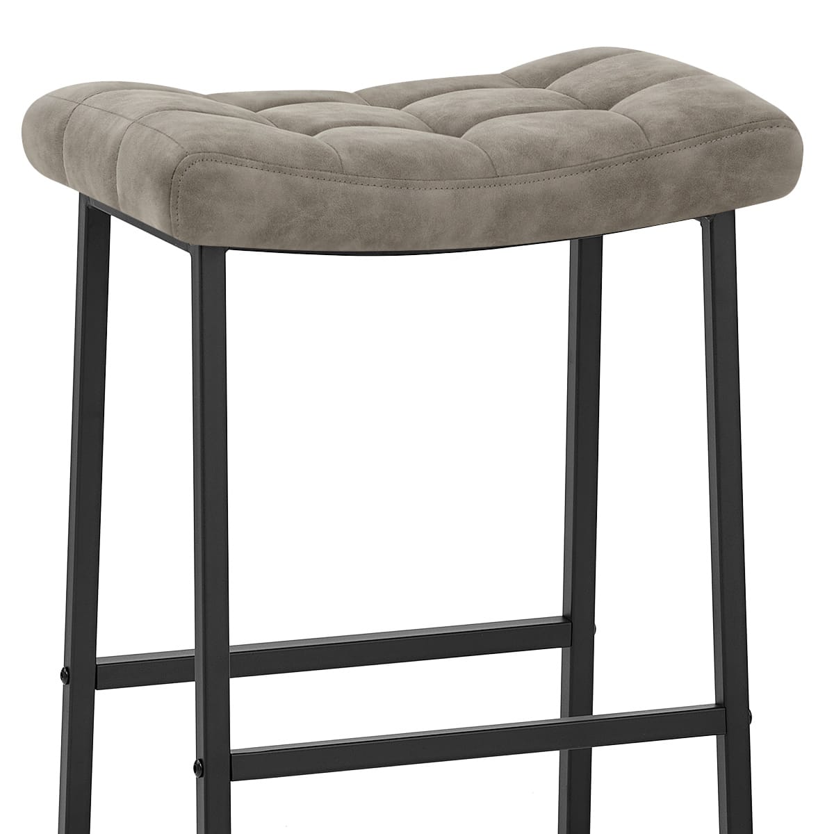 Kunstleder Barhocker Antik - Jago Grau