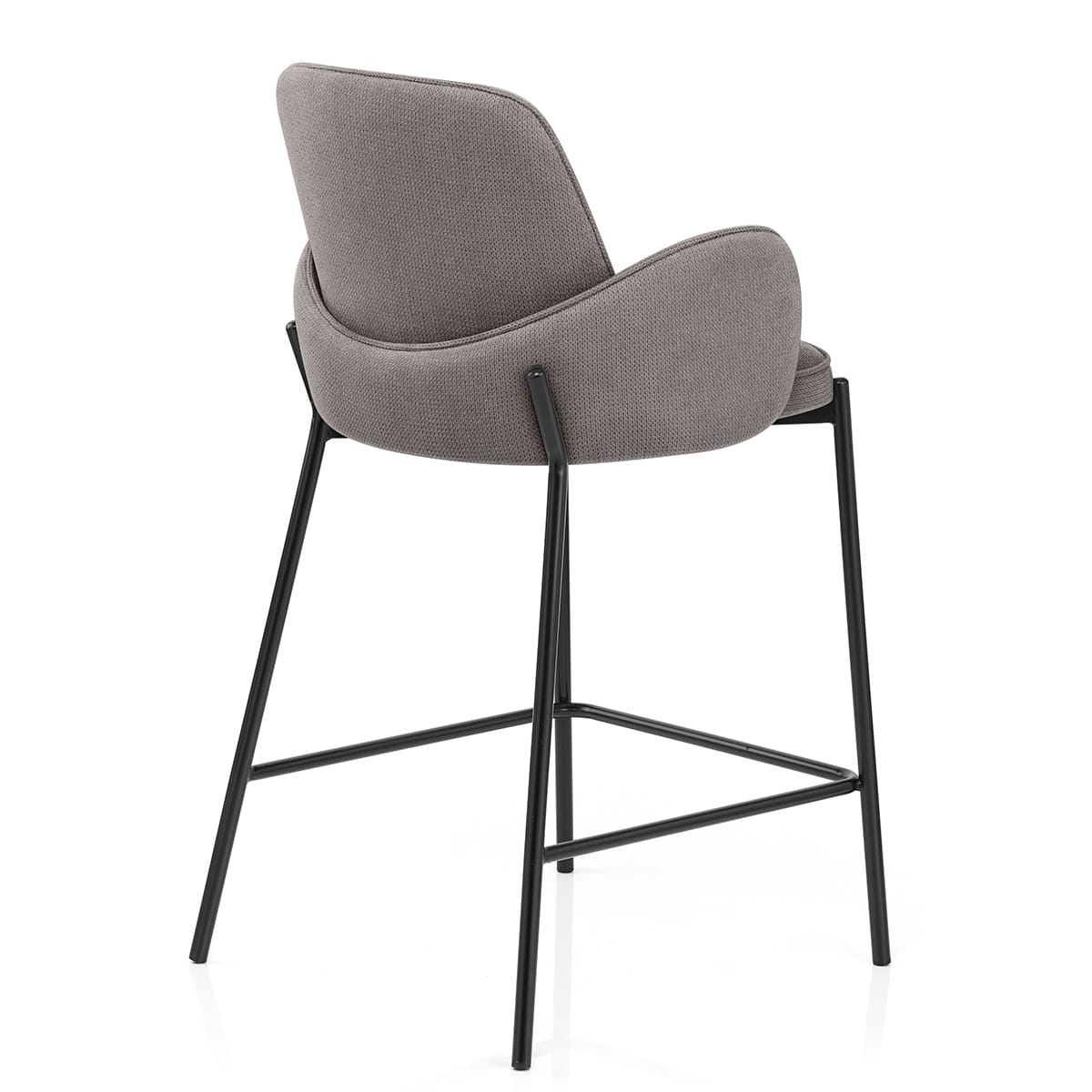 Sgabello da bar Tessuto - Jarvis Grigio