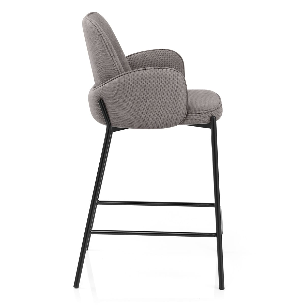 Sgabello da bar Tessuto - Jarvis Grigio