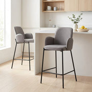 Barhocker Stoff - Jarvis Grau