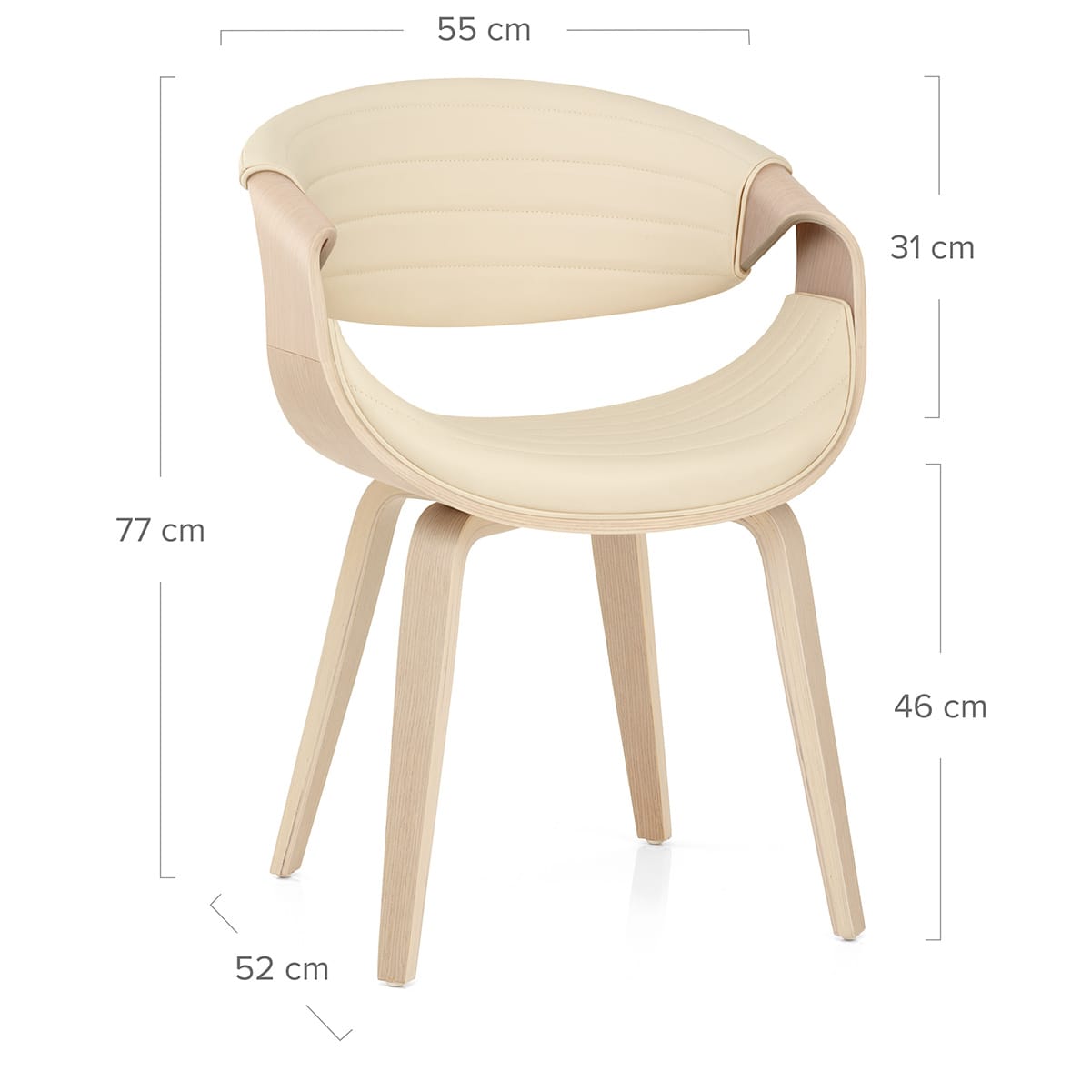 Esszimmerstuhl Kunstleder - Jefferson Beige