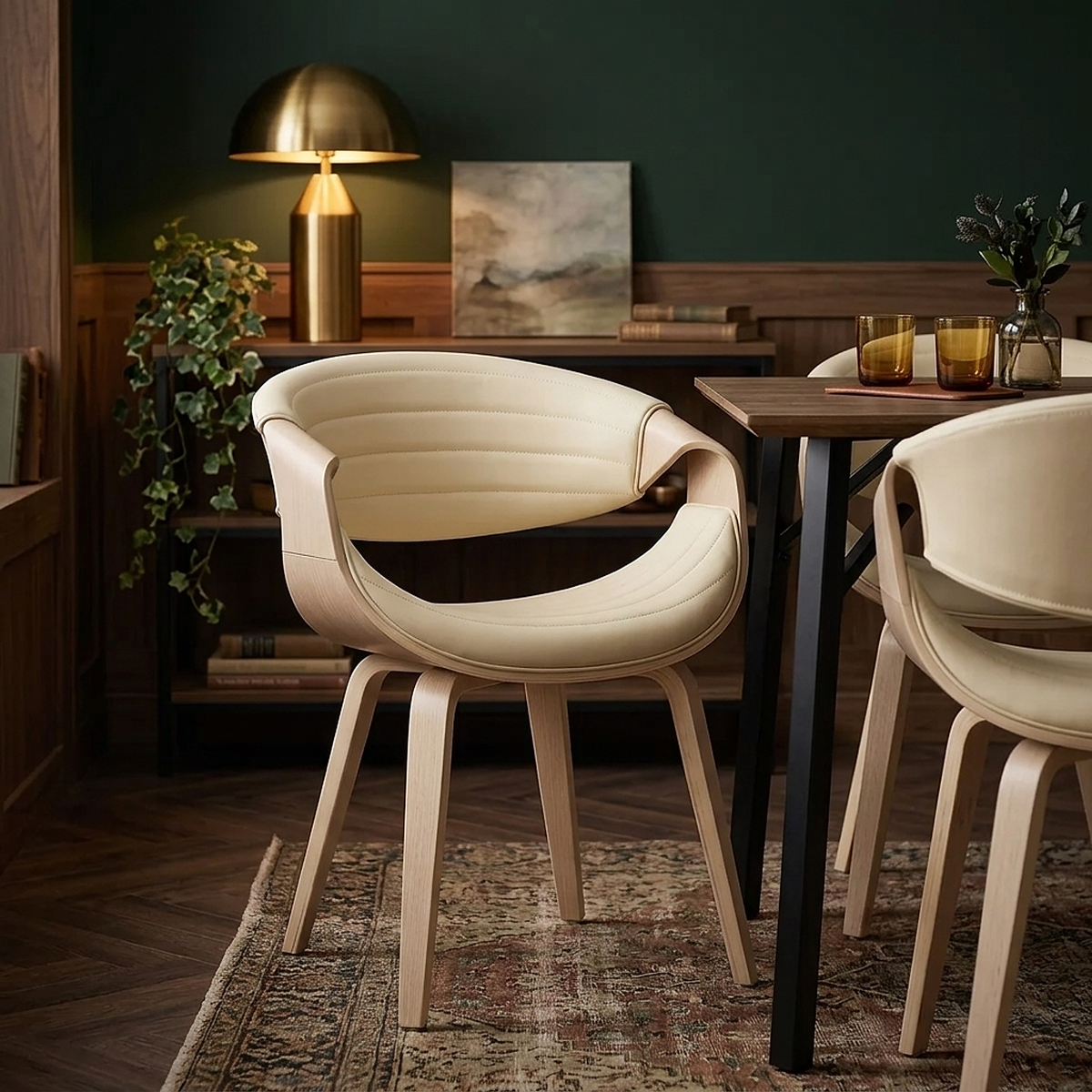 Esszimmerstuhl Kunstleder - Jefferson Beige