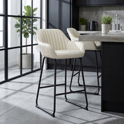 Echtleder Barhocker - Kanto Beige
