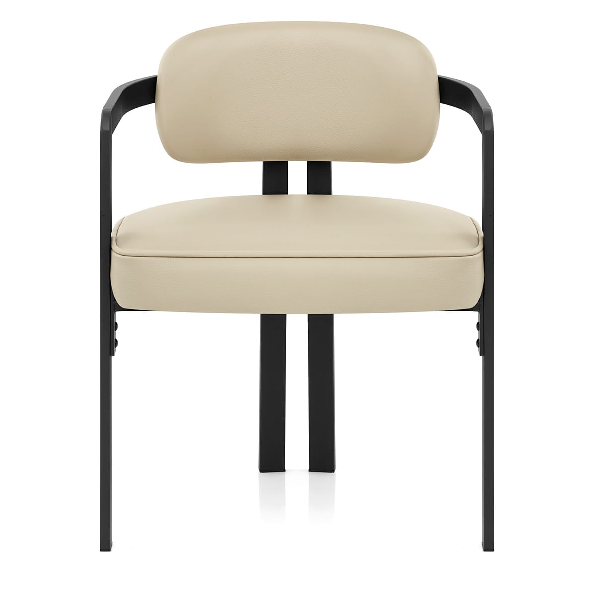 Echtleder Esszimmerstuhl - Kara Beige
