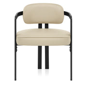 Echtleder Esszimmerstuhl - Kara Beige