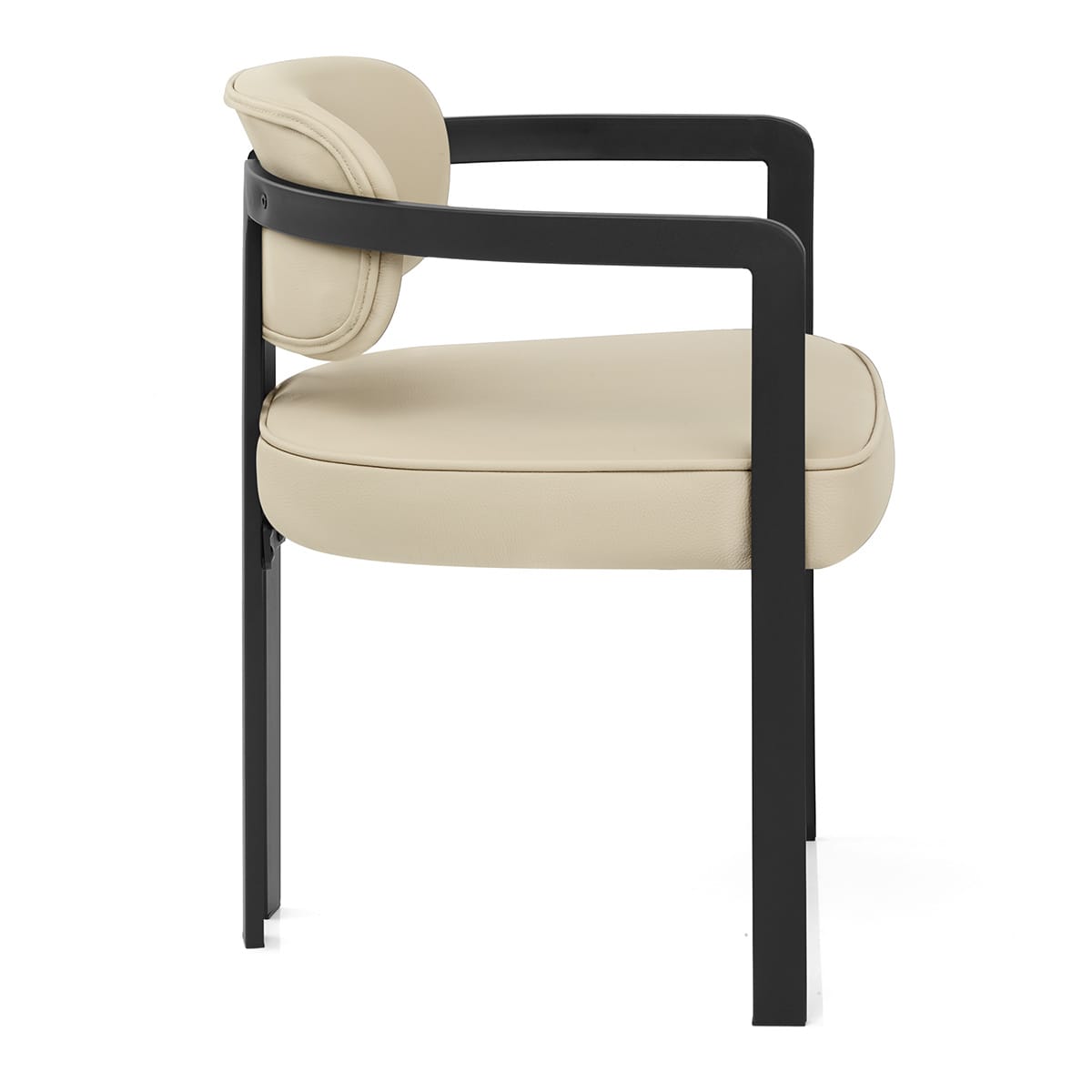Echtleder Esszimmerstuhl - Kara Beige