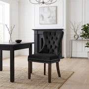 Esszimmerstuhl Samt - Kensington Schwarz