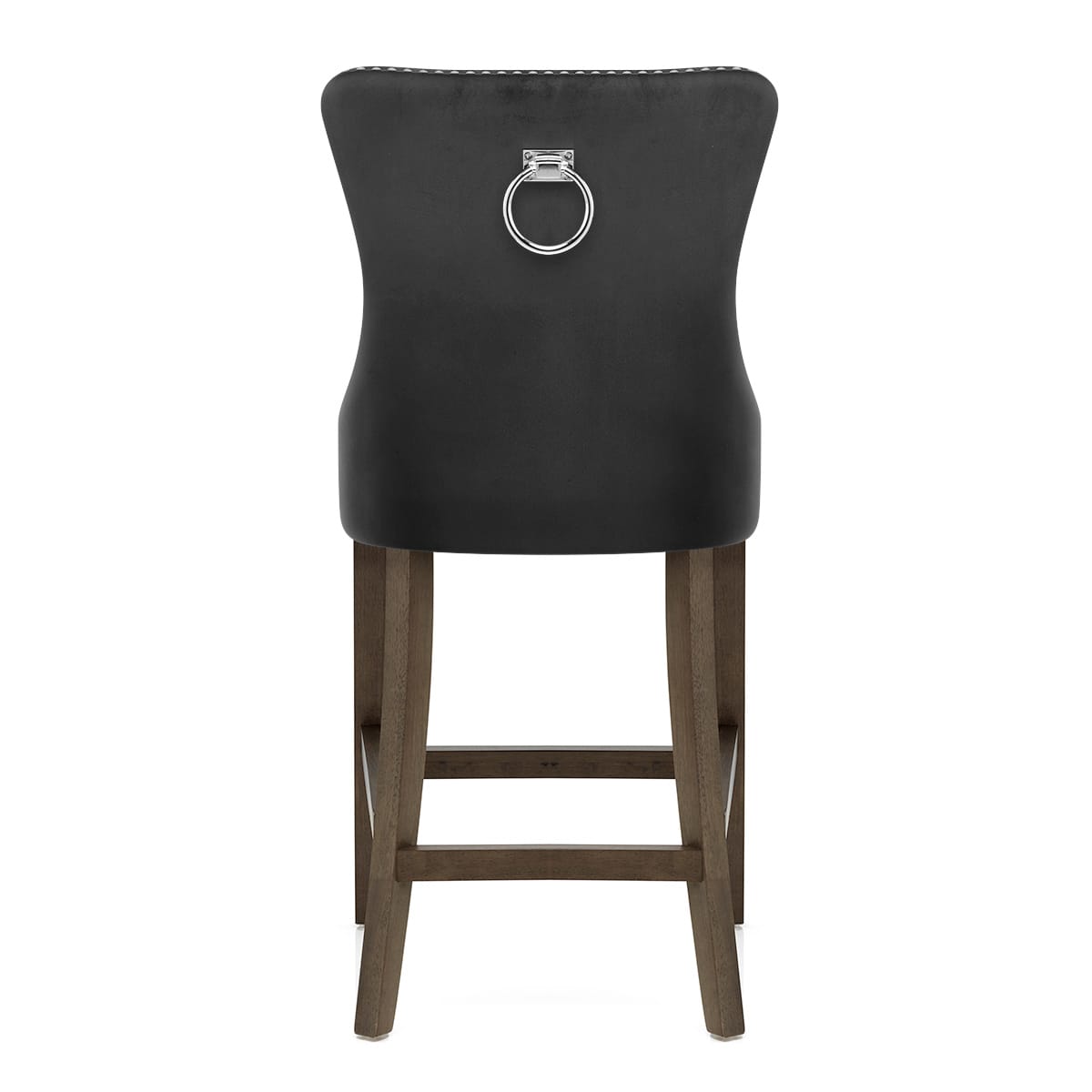Samt Barhocker - Kensington Schwarz