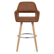 Kunstleder Barhocker Antik - Kite Braun