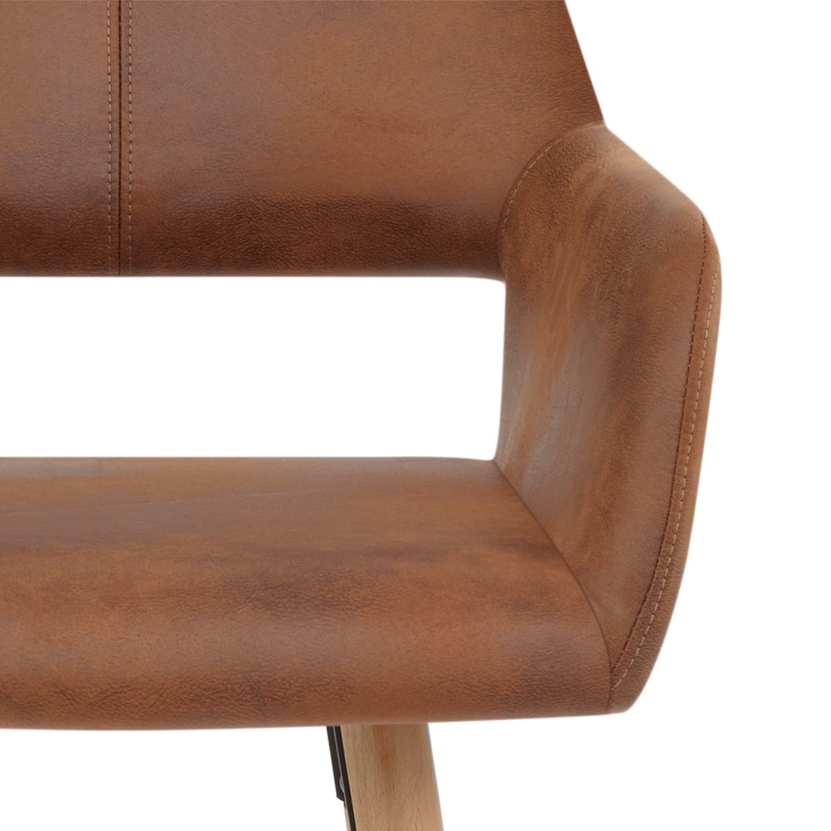 Kunstleder Barhocker Antik - Kite Braun