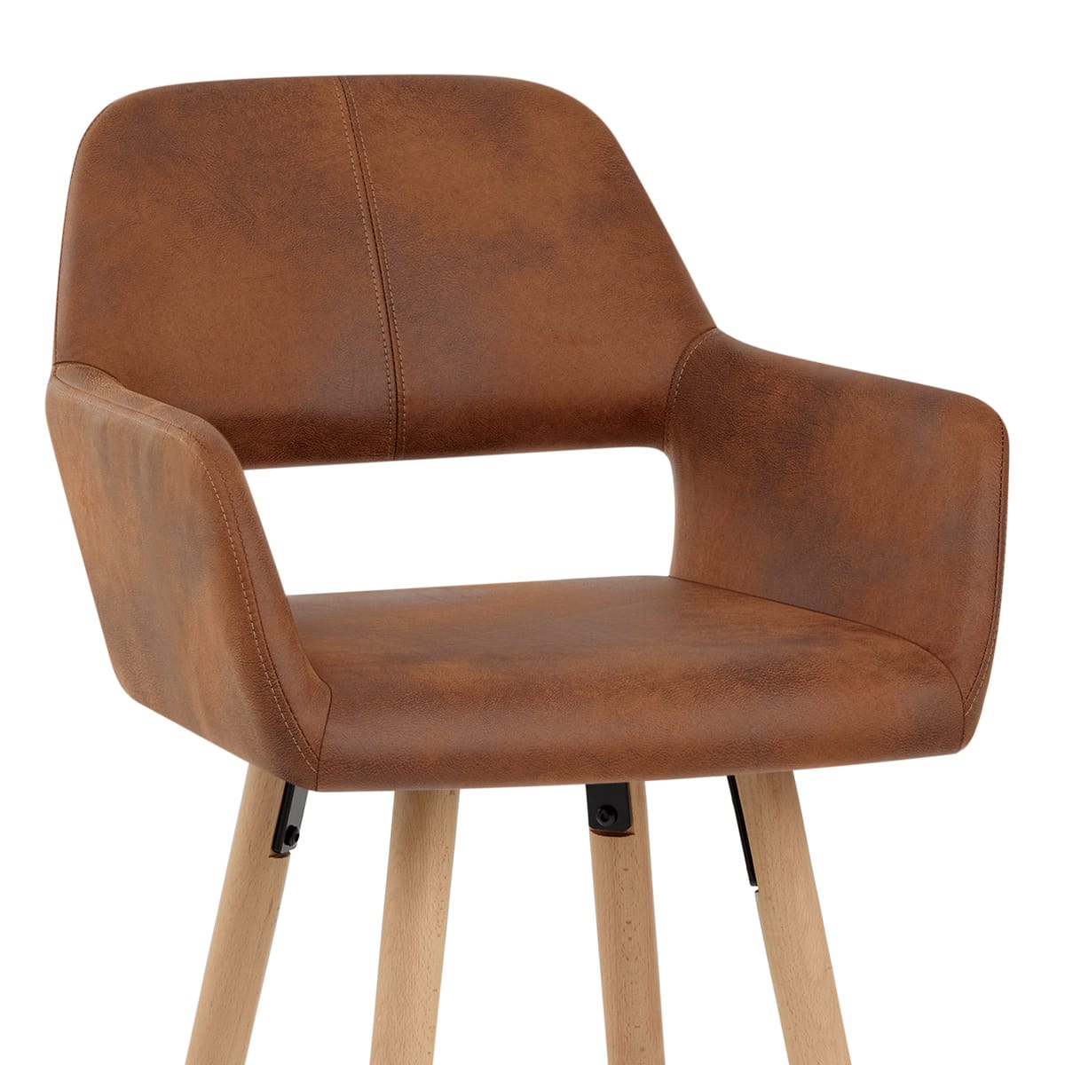 Kunstleder Barhocker Antik - Kite Braun