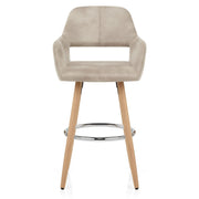 Sgabello Ecopelle Antica Legno - Kite Crema