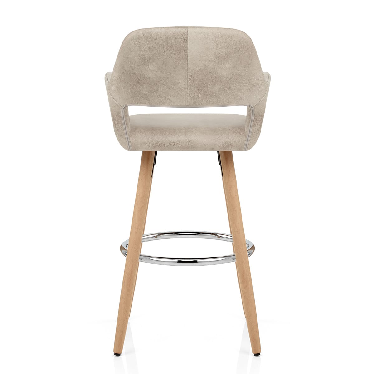 Sgabello Ecopelle Antica Legno - Kite Crema