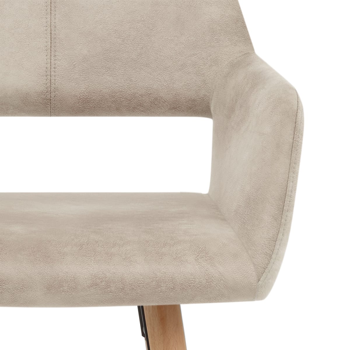 Sgabello Ecopelle Antica Legno - Kite Crema