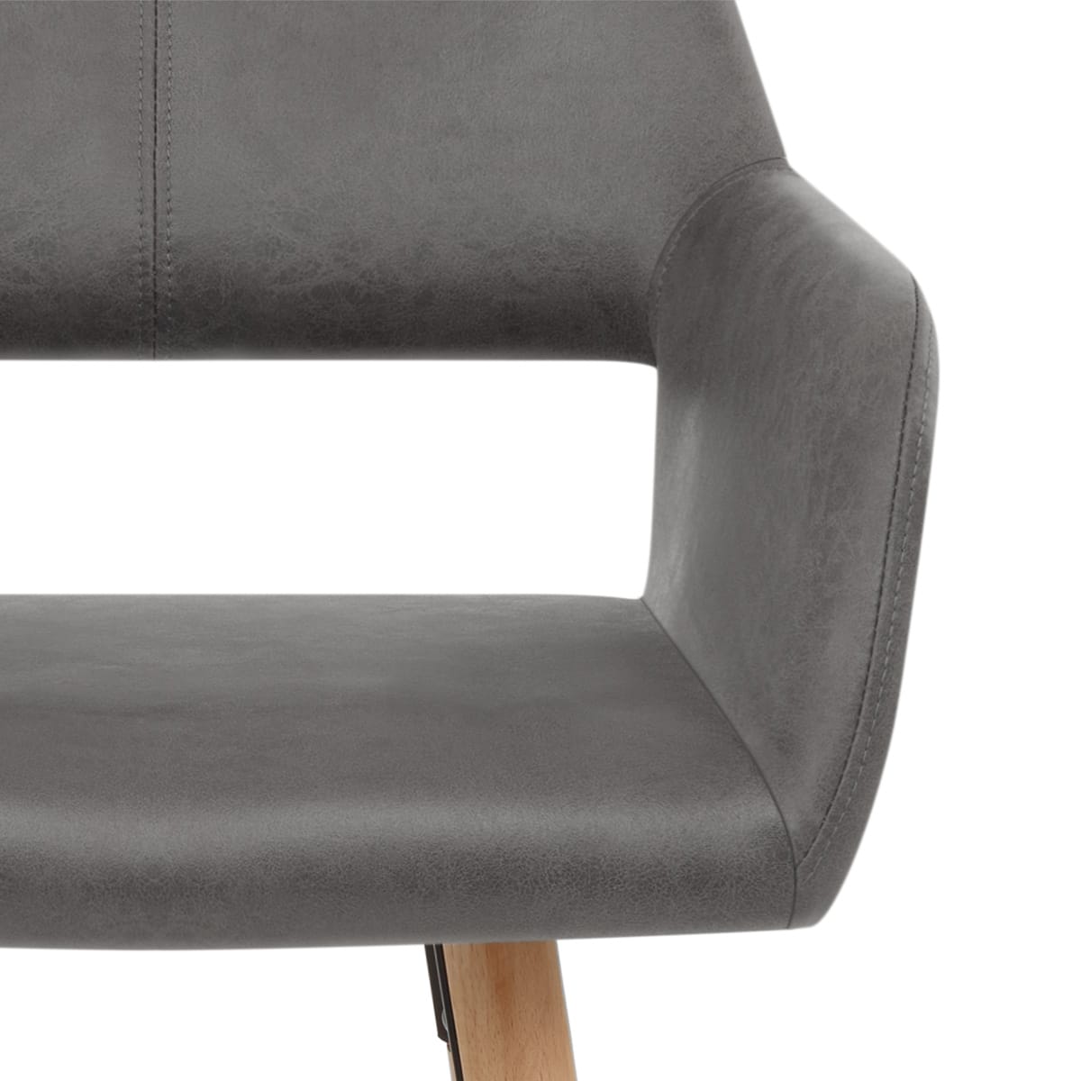 Kunstleder Barhocker Antik - Kite Grau