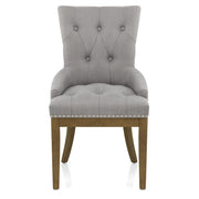 Sedia Tessuto Quercia - Knightsbridge Grigio