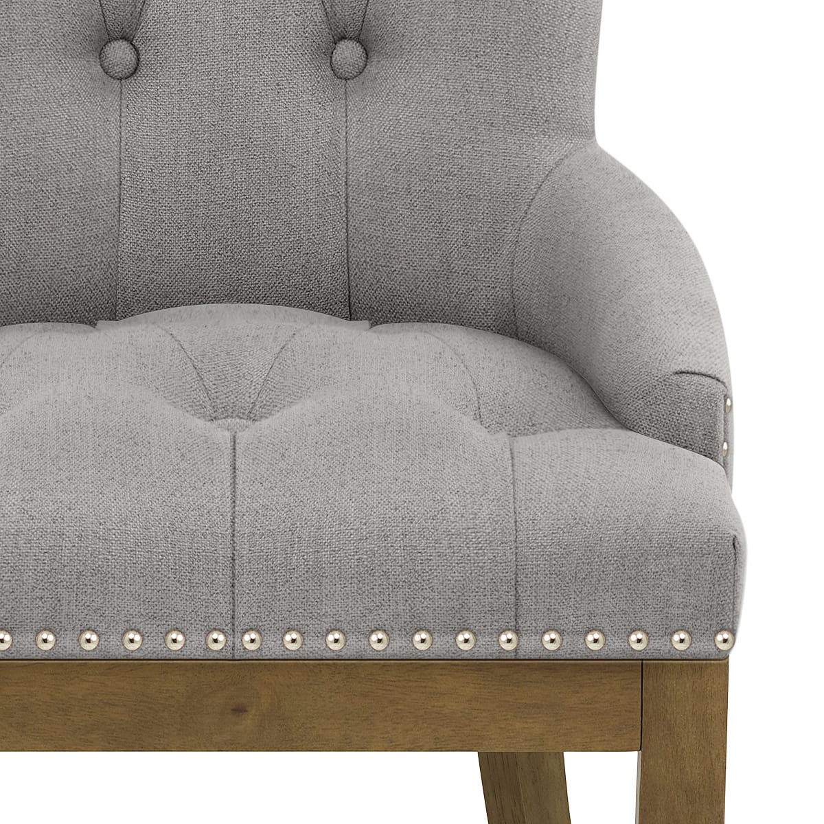 Sedia Tessuto Quercia - Knightsbridge Grigio