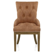 Sedia Ecopelle Quercia - Knightsbridge Marrone
