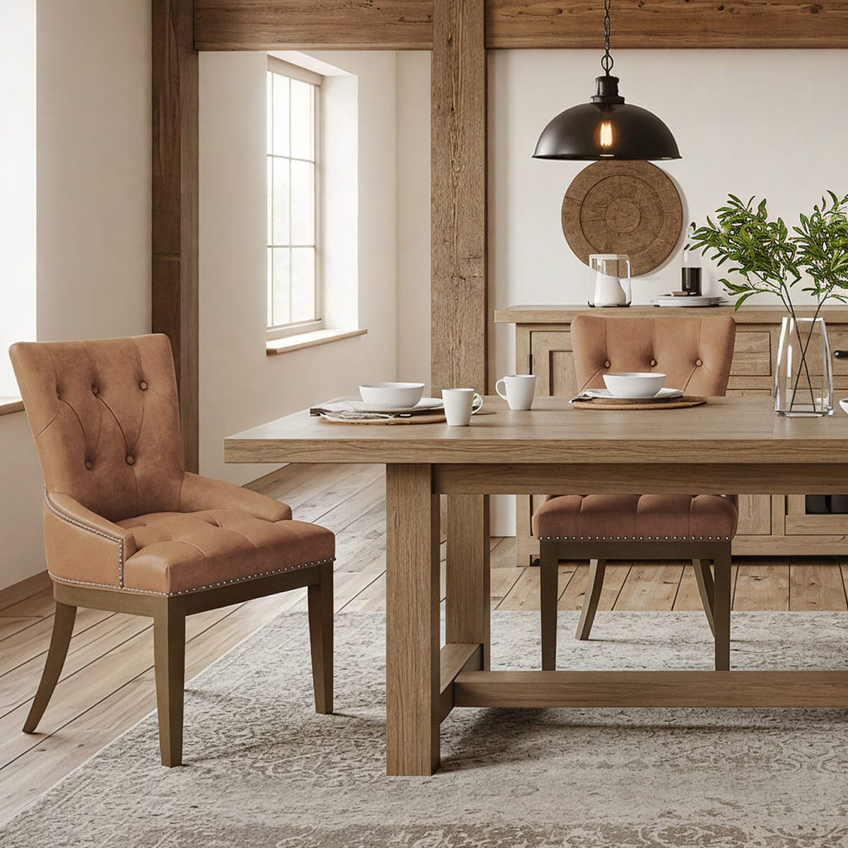 Sedia Ecopelle Quercia - Knightsbridge Marrone