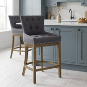 Stoffbarhocker - Knightsbridge Dunkelgrau