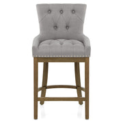 Sgabello Legno Tessuto - Knightsbridge Grigio