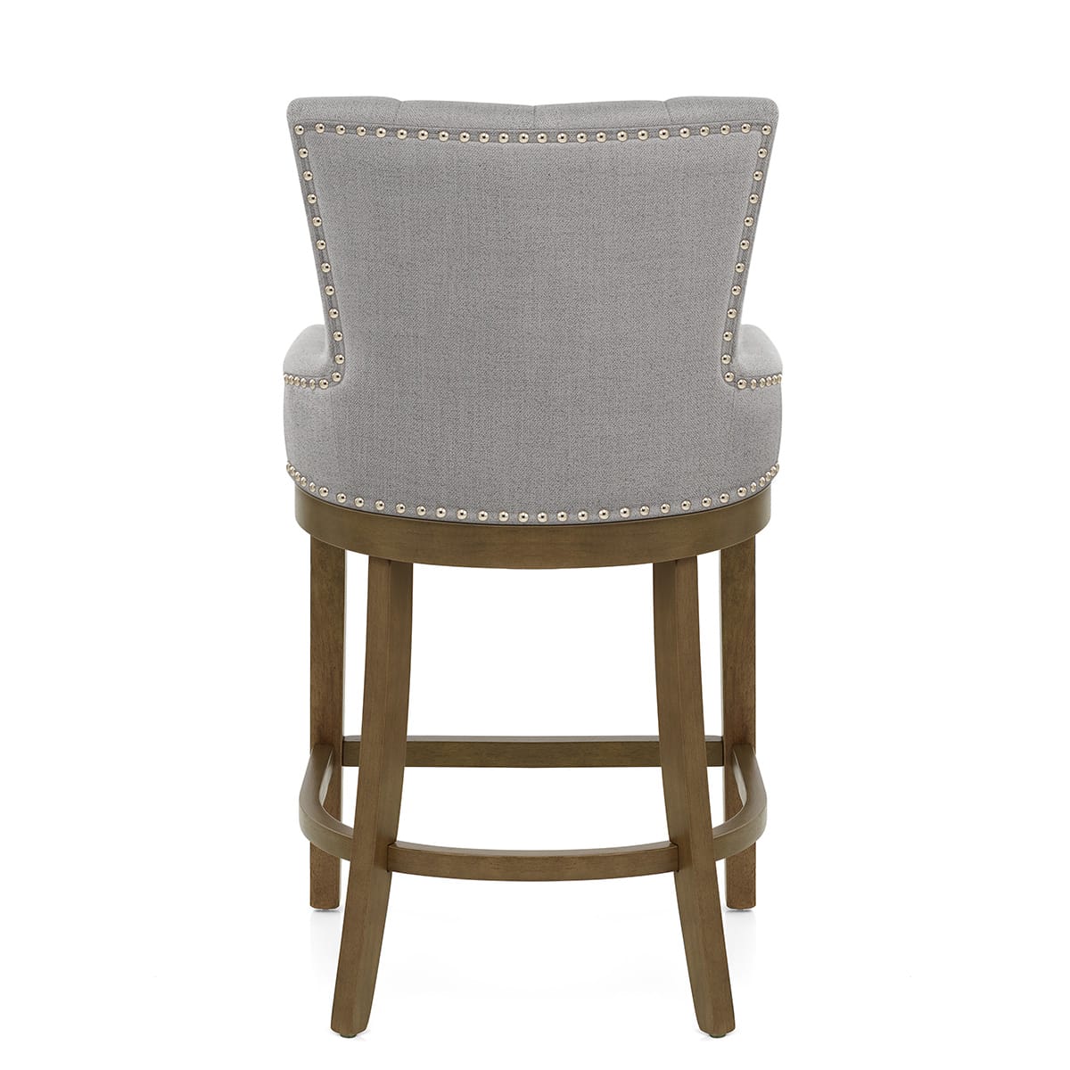 Sgabello Legno Tessuto - Knightsbridge Grigio