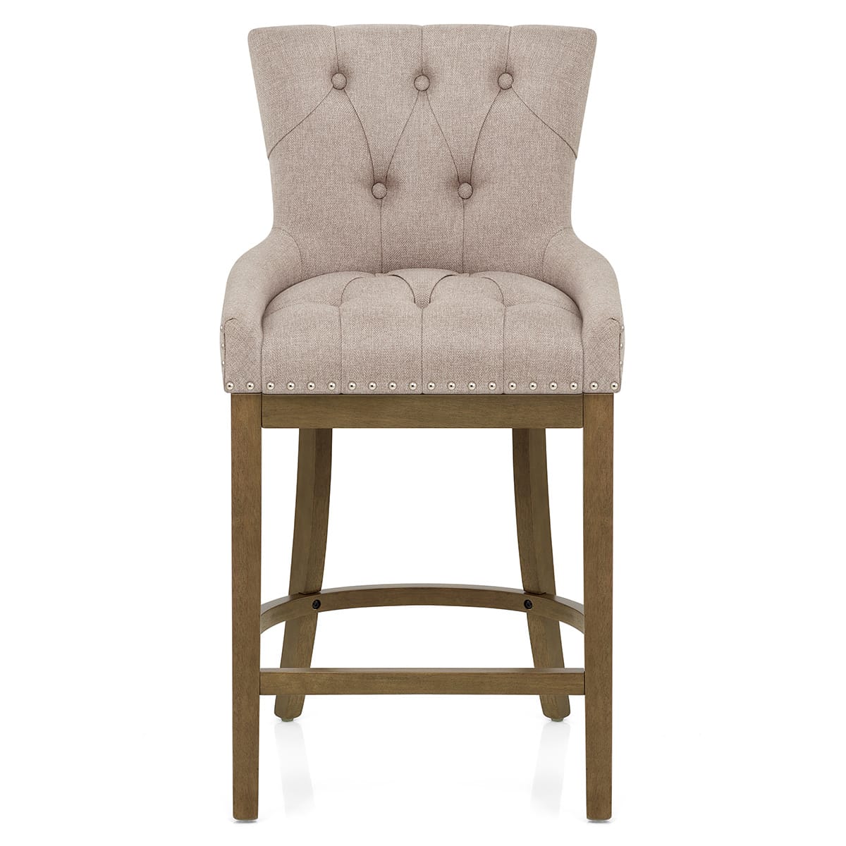 Stoffbarhocker - Knightsbridge Braungrau