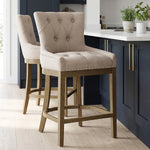 Stoffbarhocker - Knightsbridge Braungrau