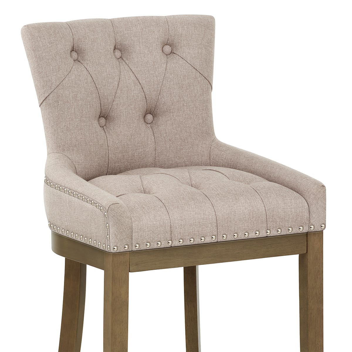 Stoffbarhocker - Knightsbridge Braungrau