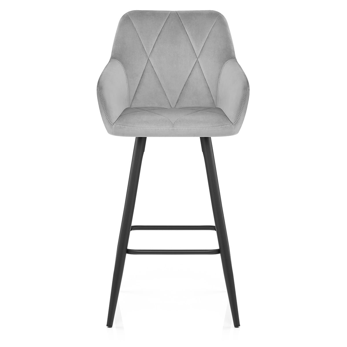 Samt Barhocker - Lanson Grau