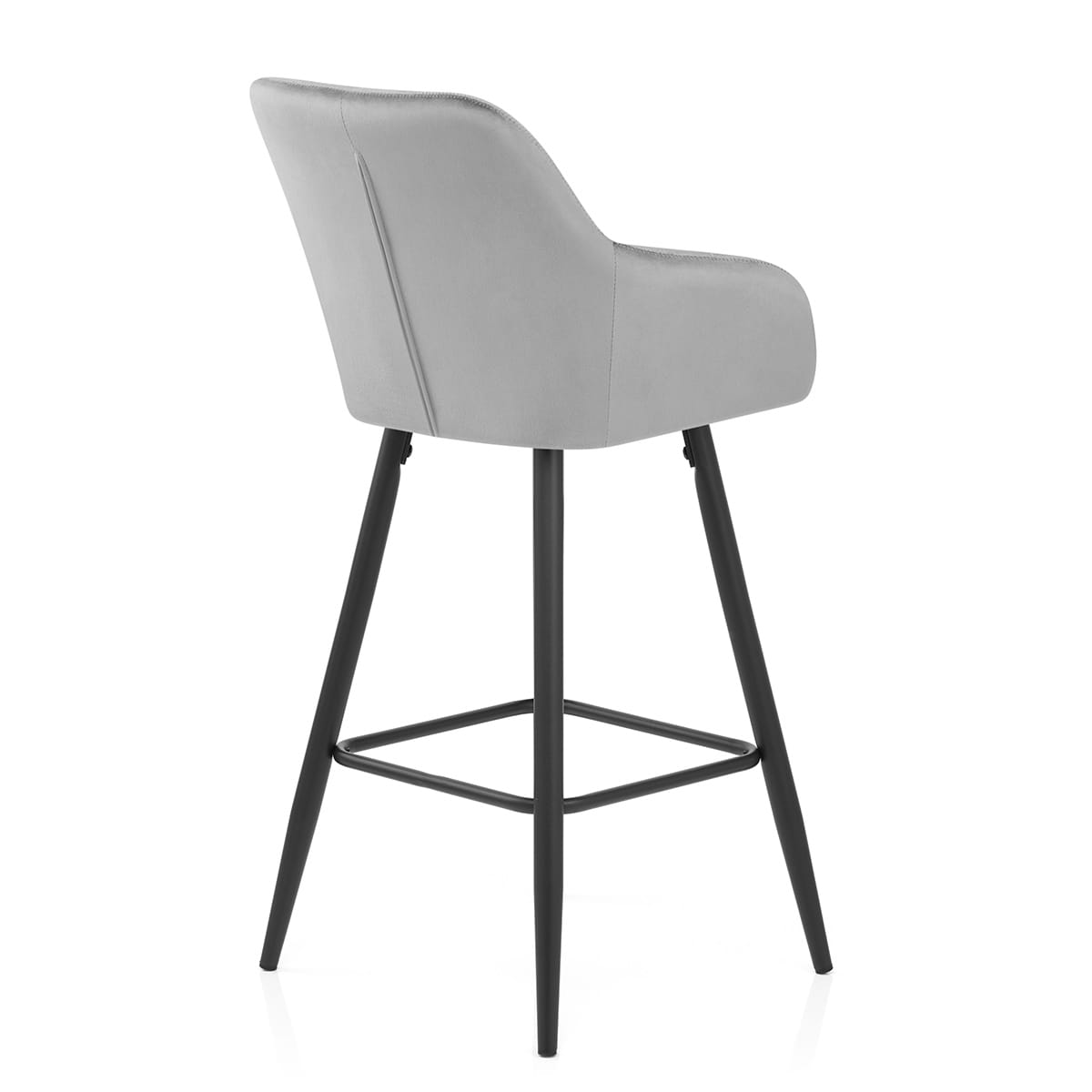 Samt Barhocker - Lanson Grau