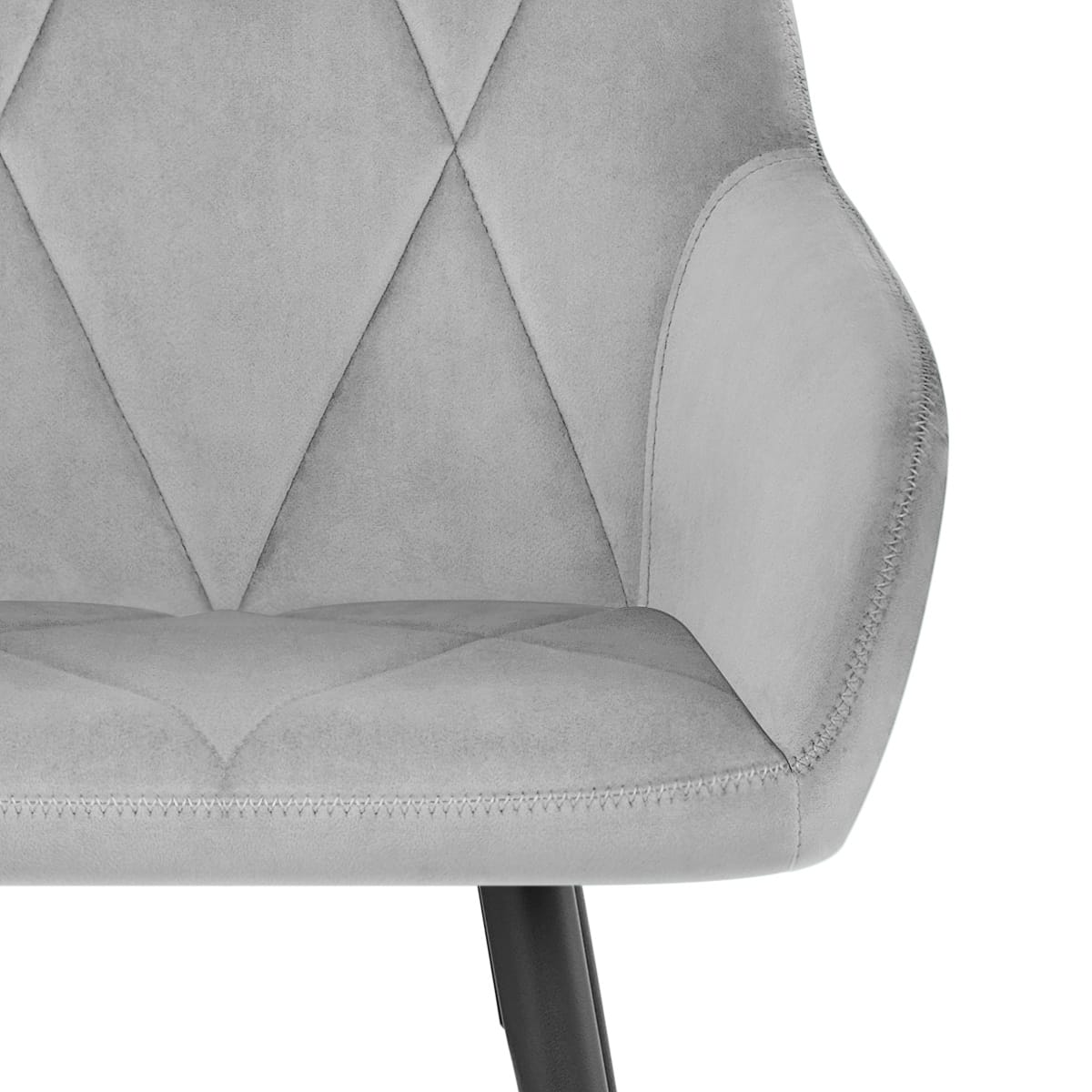 Samt Barhocker - Lanson Grau