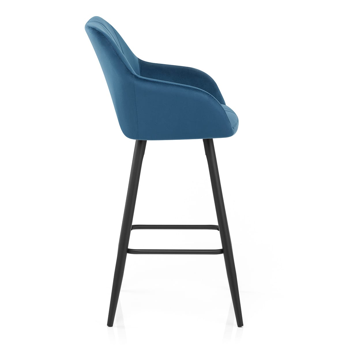 Sgabello Velluto - Lanson Blu Scuro