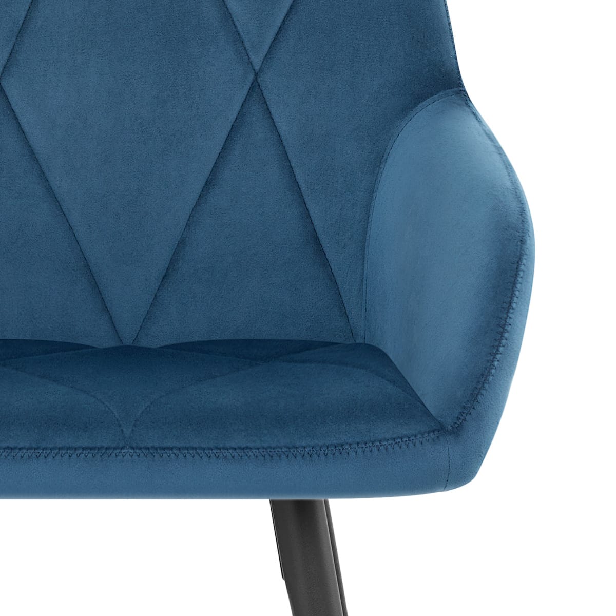 Sgabello Velluto - Lanson Blu Scuro