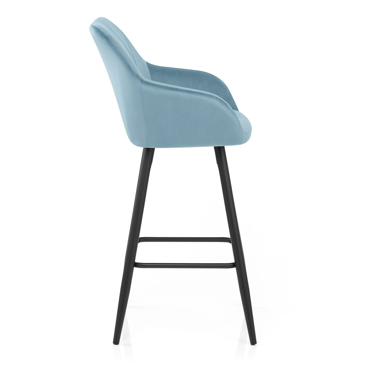 Samt Barhocker - Lanson Blau
