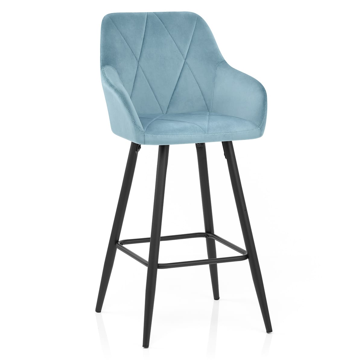 Samt Barhocker - Lanson Blau
