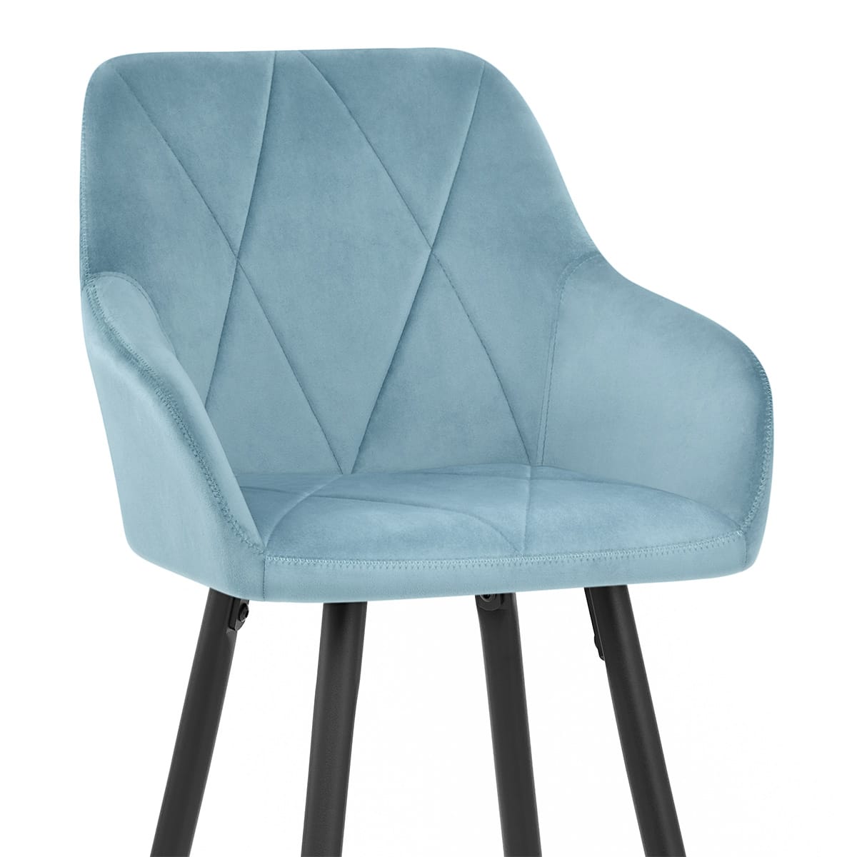 Samt Barhocker - Lanson Blau