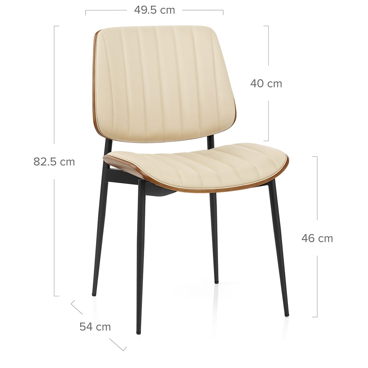 Esszimmerstuhl Kunstleder - Lara Beige