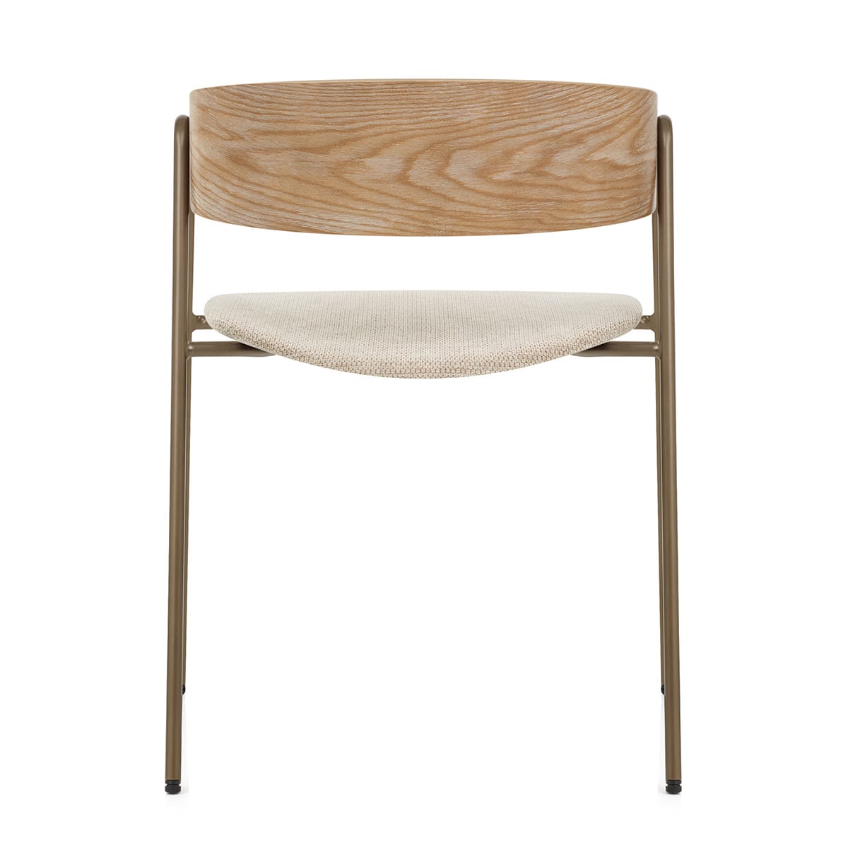 Esszimmerstuhl Stoff Eiche - Lauren Beige
