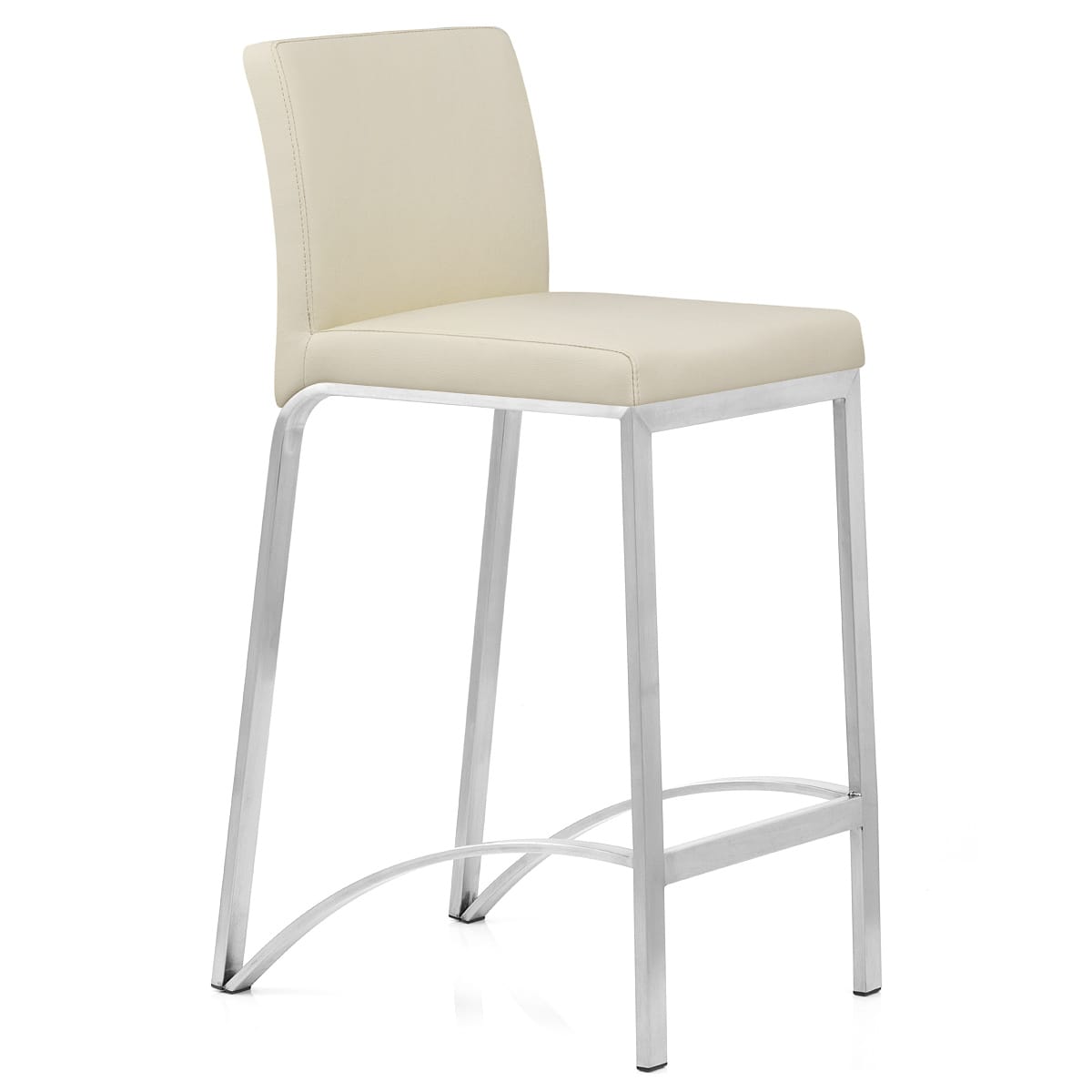 Kunstleder Barhocker Gebürstet - Leah Beige