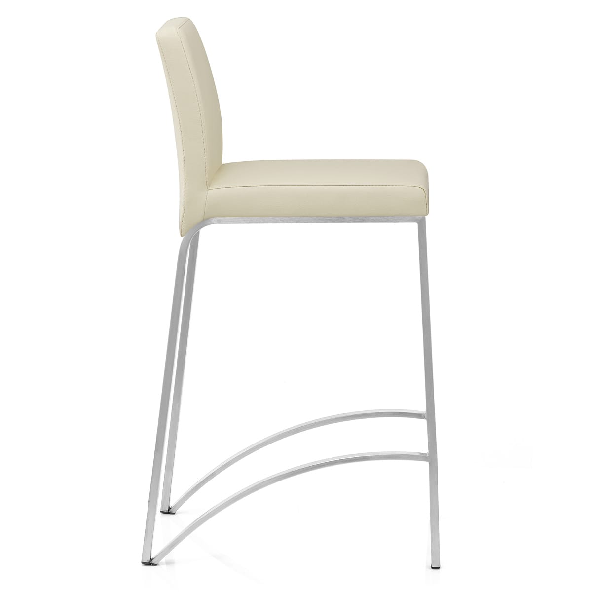 Kunstleder Barhocker Gebürstet - Leah Beige