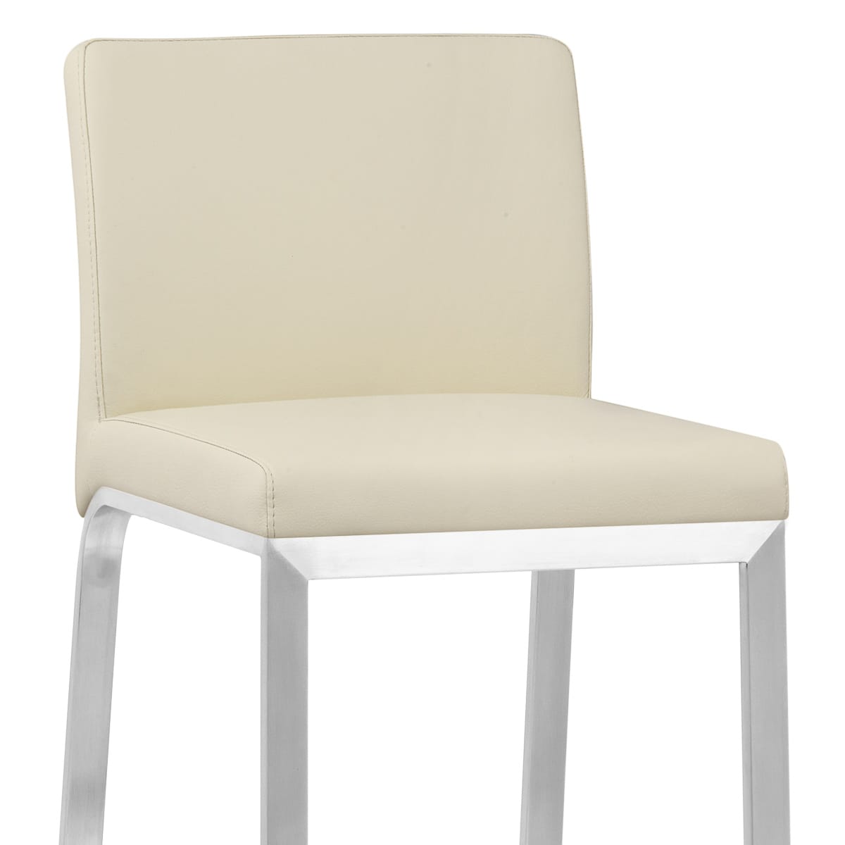 Kunstleder Barhocker Gebürstet - Leah Beige