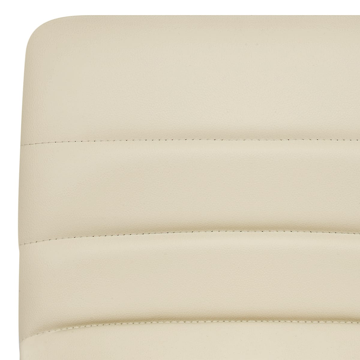 Sgabello Ecopelle Cromato - Linear Crema